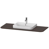 Duravit - Happy D.2 Plus Console with One Sink Cut-Out Walnut Brushed - Walnut Brushed