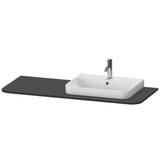 Duravit - Happy D.2 Plus Console with One Sink Cut-Out Graphite - Graphite Super Matte
