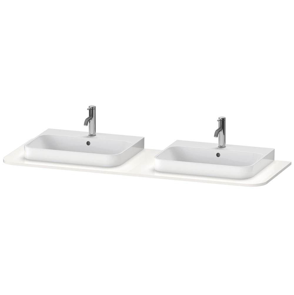 Duravit - Happy D.2 Plus Console with Two Sink Cut-Outs White - White High Gloss