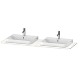 Duravit - Happy D.2 Plus Console with Two Sink Cut-Outs White - White High Gloss