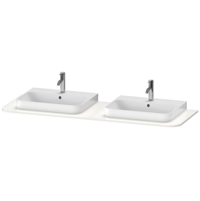 Duravit - Happy D.2 Plus Console with Two Sink Cut-Outs White - White High Gloss
