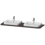 Duravit - Happy D.2 Plus Console with Two Sink Cut-Outs Walnut Brushed - Walnut Brushed