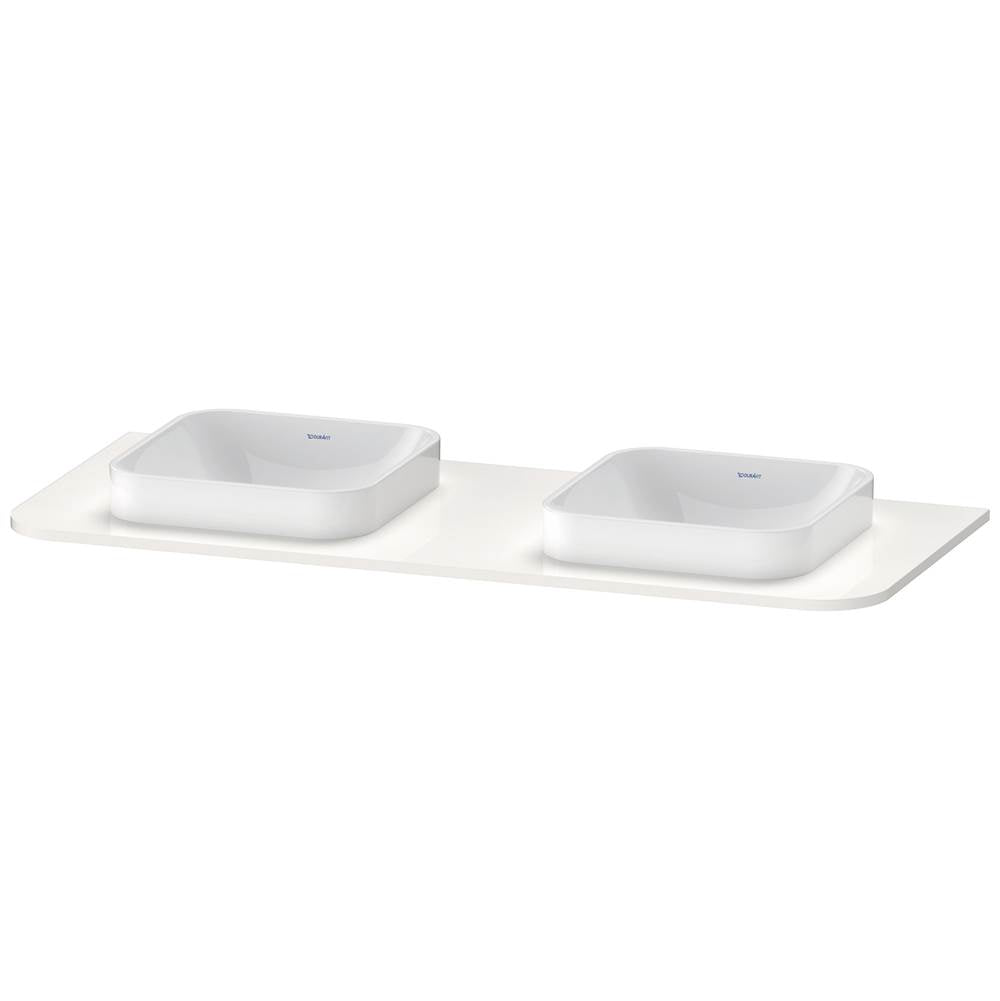 Duravit - Happy D.2 Plus Console with Two Sink Cut-Outs White - White High Gloss