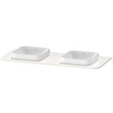 Duravit - Happy D.2 Plus Console with Two Sink Cut-Outs White - White High Gloss