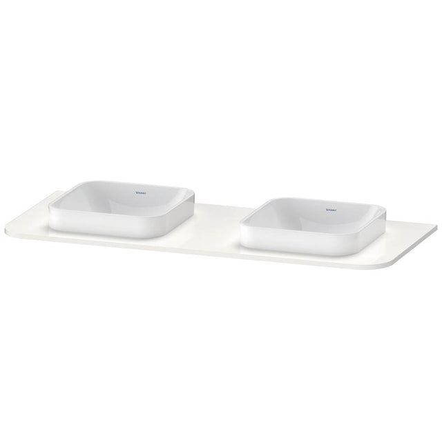 Duravit - Happy D.2 Plus Console with Two Sink Cut-Outs White - White High Gloss