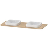 Duravit - Happy D.2 Plus Console with Two Sink Cut-Outs Mediterranean Oak - Mediterranean Oak