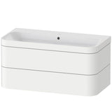 Duravit - Happy D.2 Plus Two Drawer C-Bonded Wall-Mount Vanity Kit White - White Satin Matte