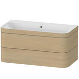 Duravit - Happy D.2 Plus Two Drawer C-Bonded Wall-Mount Vanity Kit Mediterranean Oak - Mediterranean Oak