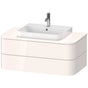 Duravit - Happy D.2 Plus Two Drawer Wall-Mount Vanity Unit White - White High Gloss