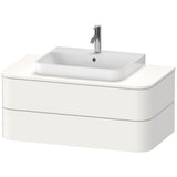 Duravit - Happy D.2 Plus Two Drawer Wall-Mount Vanity Unit White - White Satin Matte