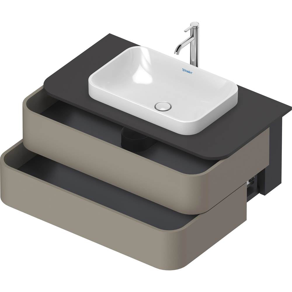 Happy D.2 Plus Two Drawer Wall-Mount Vanity Unit White