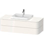 Duravit - Happy D.2 Plus Two Drawer Wall-Mount Vanity Unit White - White High Gloss