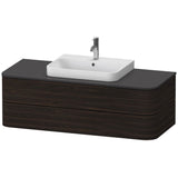 Duravit - Happy D.2 Plus Two Drawer Wall-Mount Vanity Unit Walnut Brushed - Walnut Brushed