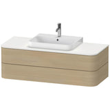 Duravit - Happy D.2 Plus Two Drawer Wall-Mount Vanity Unit Mediterranean Oak - Mediterranean Oak