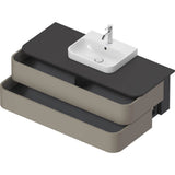 Happy D.2 Plus Two Drawer Wall-Mount Vanity Unit White