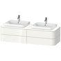Duravit - Happy D.2 Plus Four Drawer Wall-Mount Vanity Unit White - White High Gloss