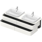 Happy D.2 Plus Four Drawer Wall-Mount Vanity Unit White