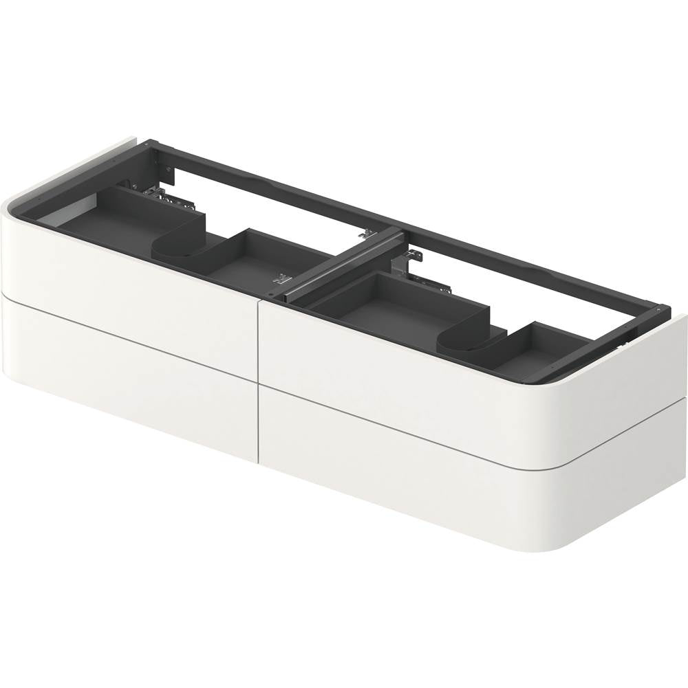 Happy D.2 Plus Four Drawer Wall-Mount Vanity Unit White
