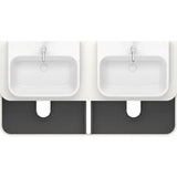 Happy D.2 Plus Four Drawer Wall-Mount Vanity Unit White