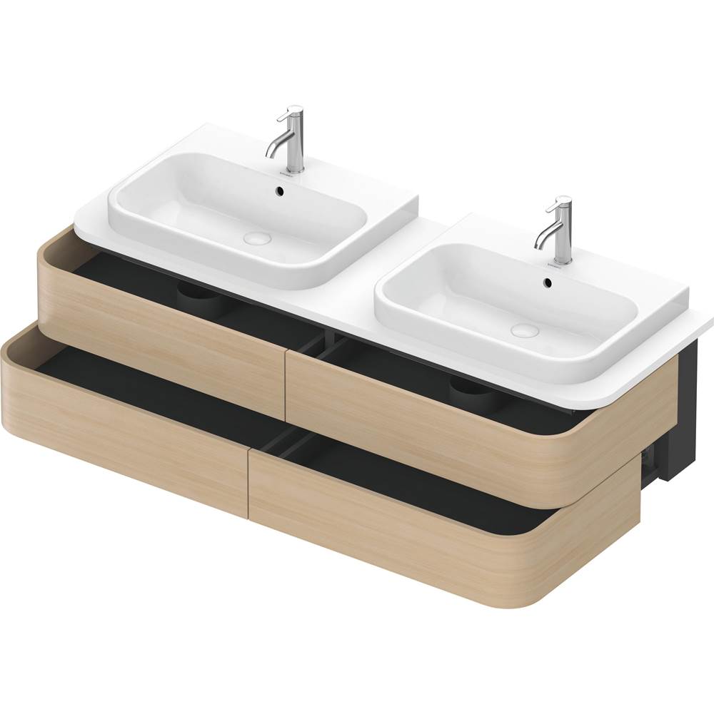 Happy D.2 Plus Four Drawer Wall-Mount Vanity Unit White