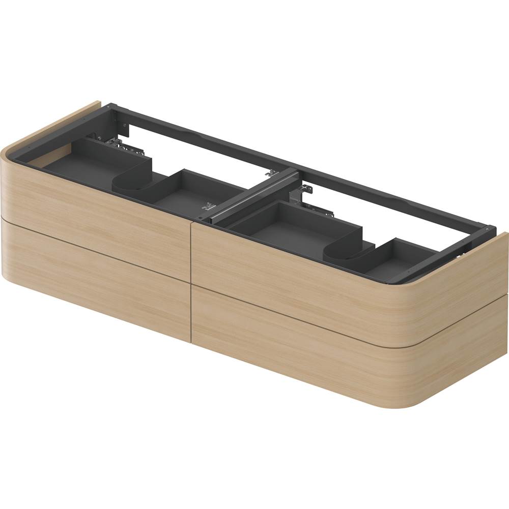 Happy D.2 Plus Four Drawer Wall-Mount Vanity Unit White