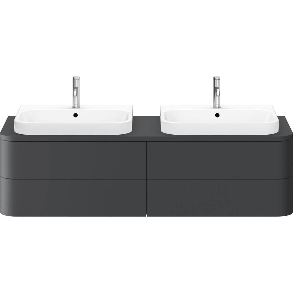 Happy D.2 Plus Four Drawer Wall-Mount Vanity Unit White