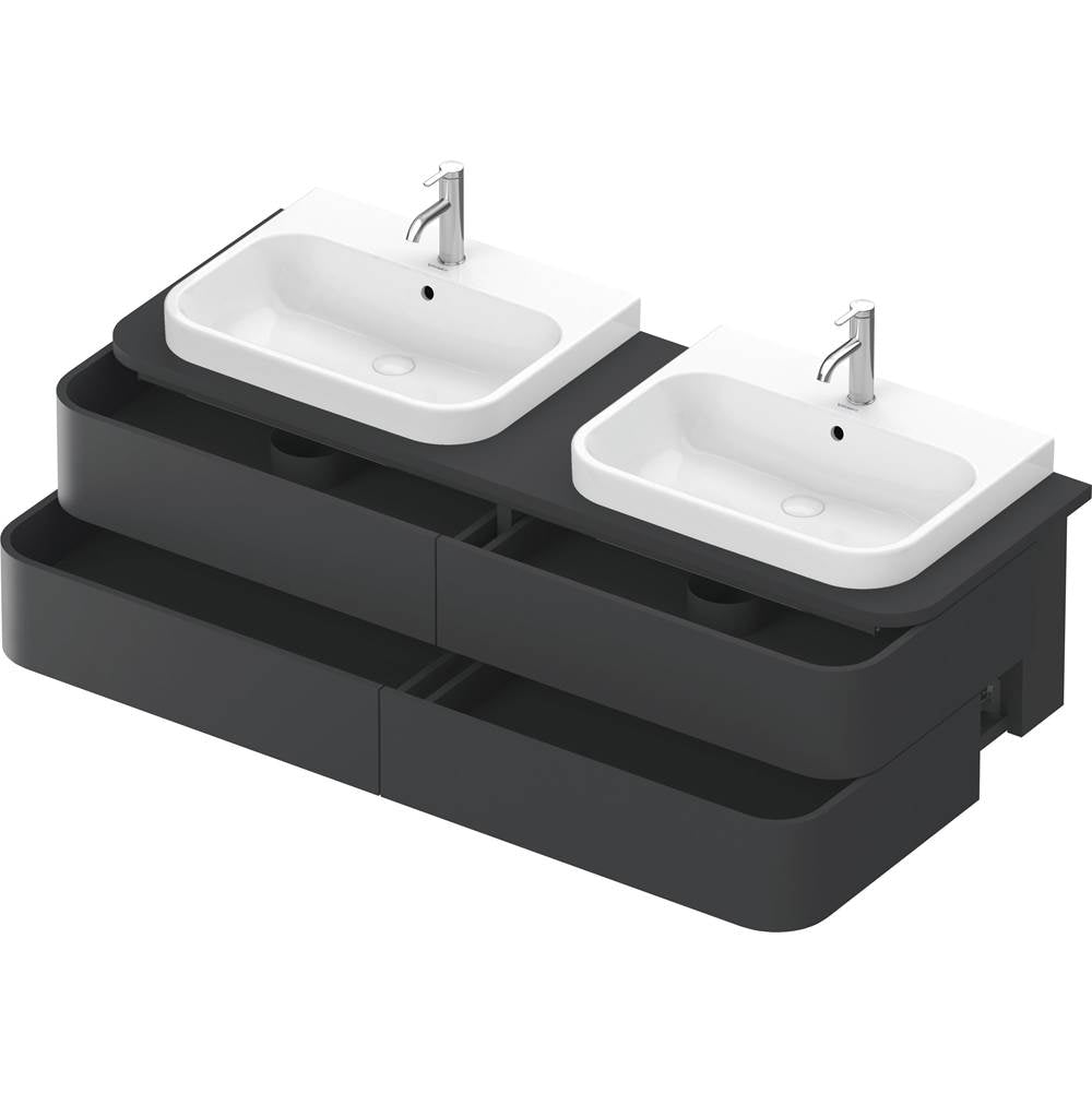 Happy D.2 Plus Four Drawer Wall-Mount Vanity Unit White