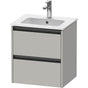 Duravit - Ketho.2 Vanity Unit Wall-mounted - Concrete Gray Matte