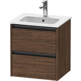 Duravit - Ketho.2 Vanity Unit Wall-mounted - Walnut Dark
