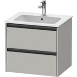 Duravit - Ketho.2 Vanity Unit Wall-mounted - Concrete Gray Matte