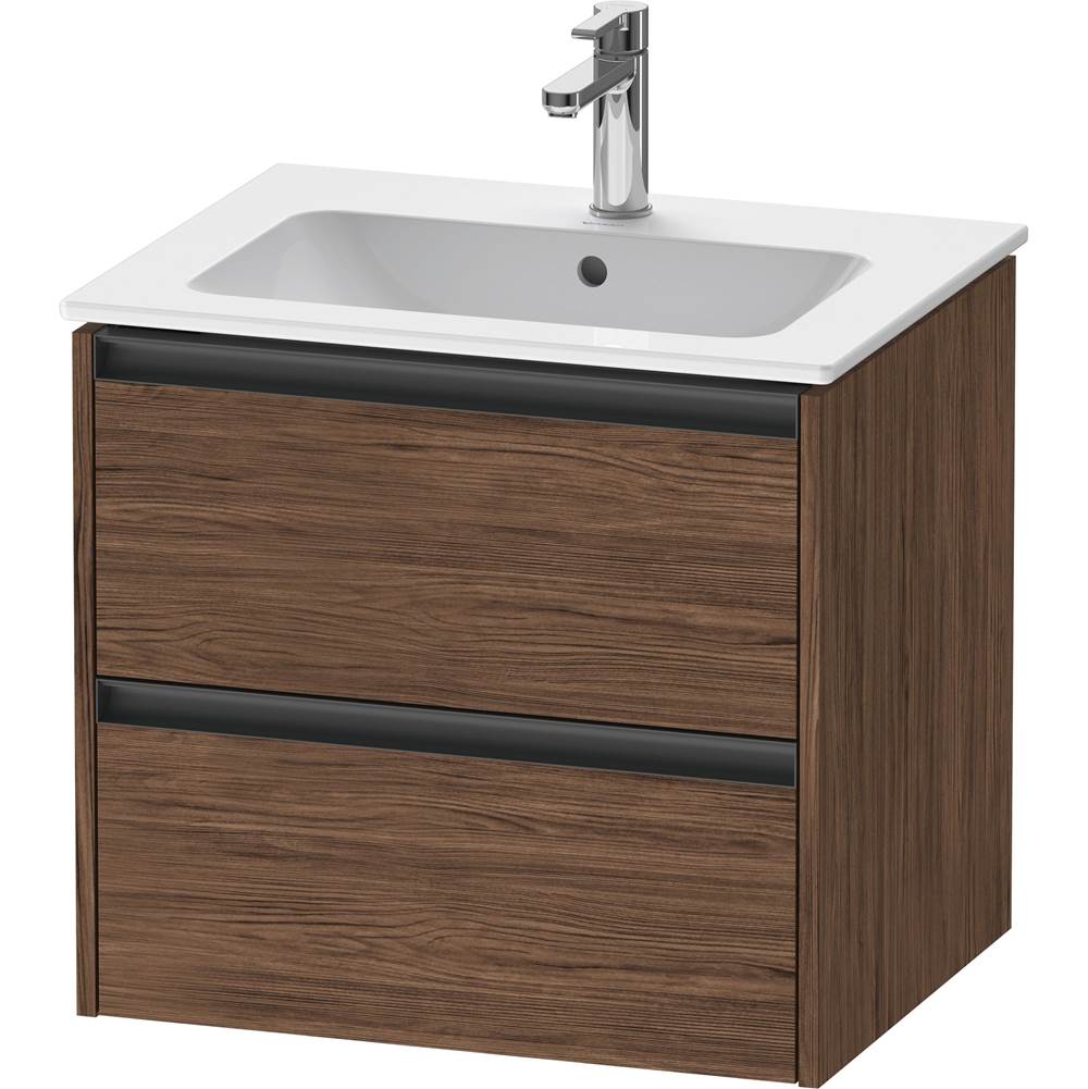 Duravit - Ketho.2 Vanity Unit Wall-mounted - Walnut Dark