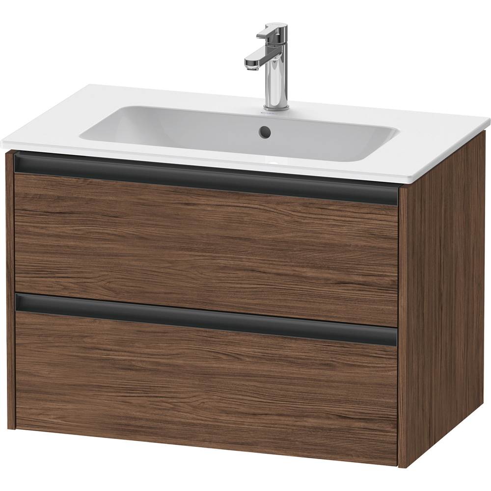 Duravit - Ketho.2 Vanity Unit Wall-mounted - Walnut Dark