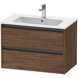 Duravit - Ketho.2 Vanity Unit Wall-mounted - Walnut Dark