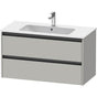 Duravit - Ketho.2 Vanity Unit Wall-mounted - Concrete Gray Matte