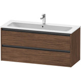 Duravit - Ketho.2 Vanity Unit Wall-mounted - Walnut Dark