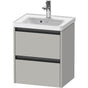 Duravit - Ketho.2 Vanity Unit Wall-mounted - Concrete Gray Matte