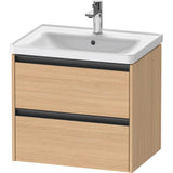Duravit - Ketho.2 Vanity Unit Wall-mounted - Natural Oak