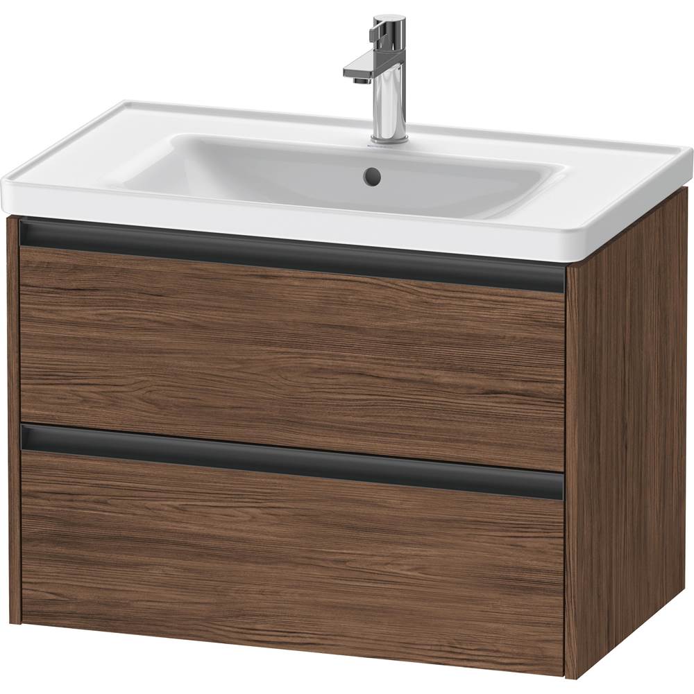 Duravit - Ketho.2 Vanity Unit Wall-mounted - Walnut Dark