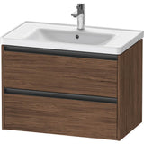 Duravit - Ketho.2 Vanity Unit Wall-mounted - Walnut Dark