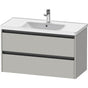Duravit - Ketho.2 Vanity Unit Wall-mounted - Concrete Gray Matte