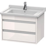 Duravit - Ketho Wall-Mount Vanity Unit White - White High Gloss