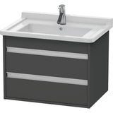 Duravit - Ketho Wall-Mount Vanity Unit Graphite - Graphite Matte