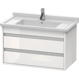 Duravit - Ketho Wall-Mount Vanity Unit White - White High Gloss