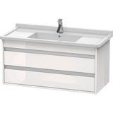 Duravit - Ketho Wall-Mount Vanity Unit White - White High Gloss