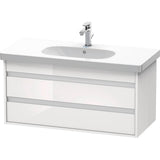 Duravit - Ketho Wall-Mount Vanity Unit White - White High Gloss