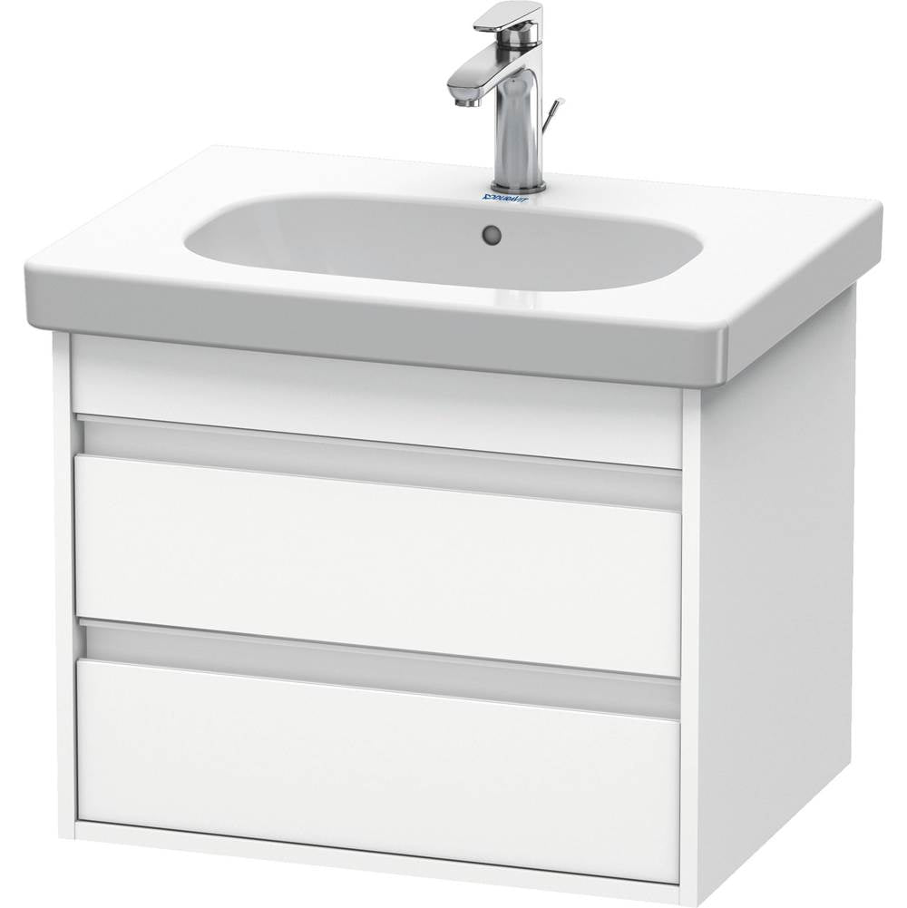 Duravit - Ketho Two Drawer Wall-Mount Vanity Unit White - White Matte