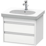 Duravit - Ketho Two Drawer Wall-Mount Vanity Unit White - White Matte