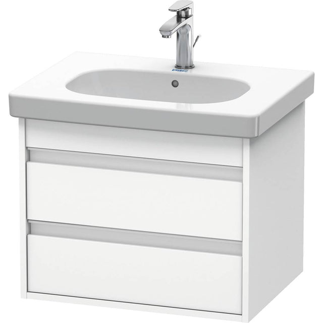 Duravit - Ketho Two Drawer Wall-Mount Vanity Unit White - White Matte