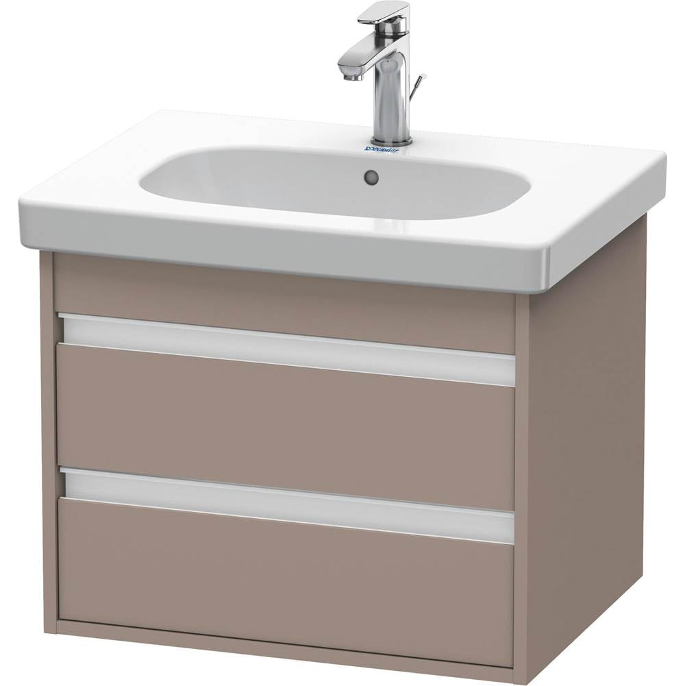 Duravit - Ketho Two Drawer Wall-Mount Vanity Unit Basalt - Basalt Matte