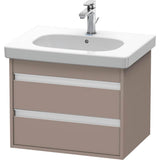 Duravit - Ketho Two Drawer Wall-Mount Vanity Unit Basalt - Basalt Matte